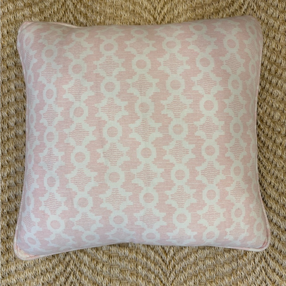 Clara B Pale Pink Pillow by Sister Parish (15x15)